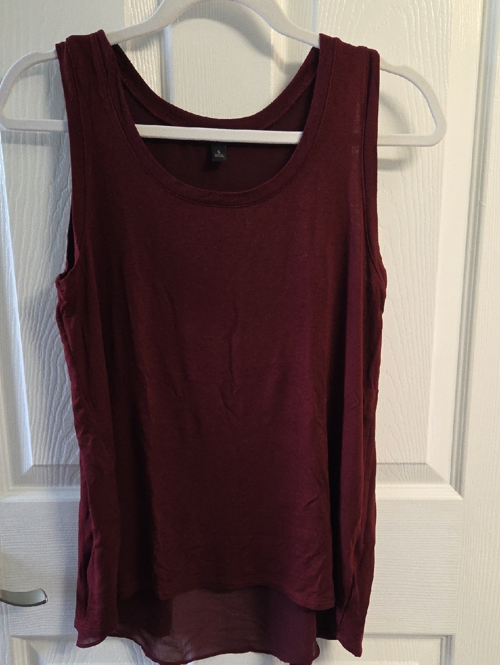 Banana Republic Burgundy Scoop Tank
